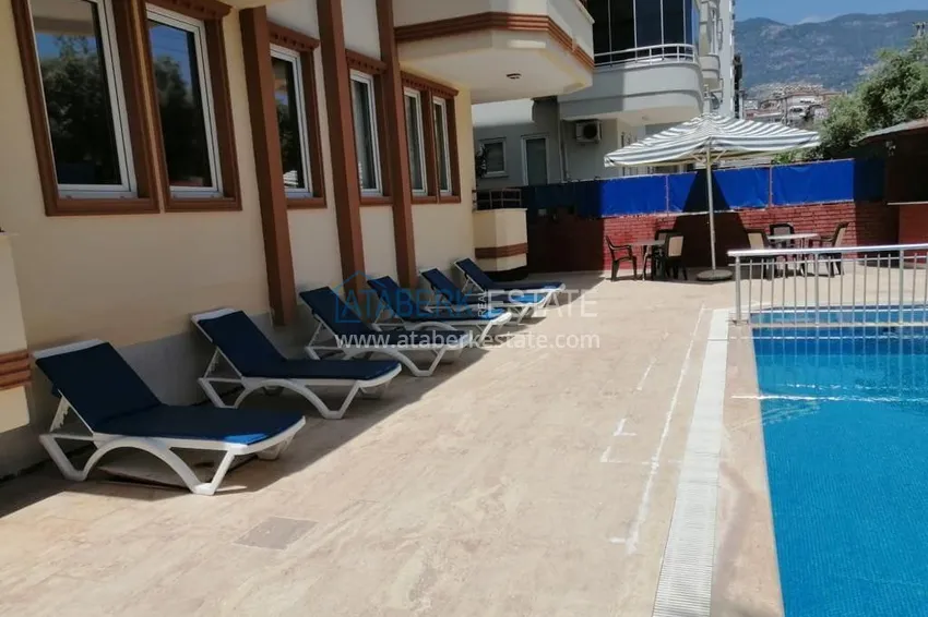 Jednopokojowy apartament z meblami w centrum Alanyi — centralny targ rybny 4