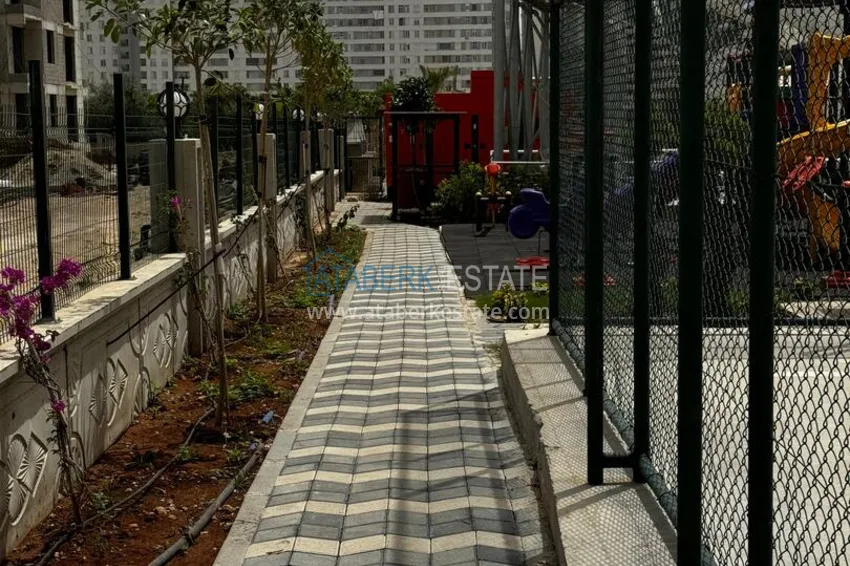 One bedroom apartment with separate kitchen and side sea view in Mersin, Tomyuk district 15