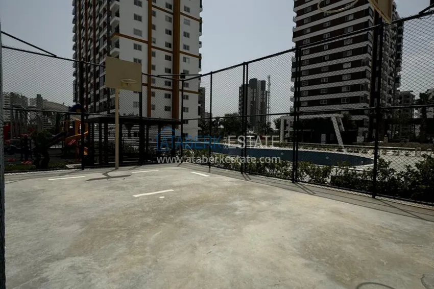 One bedroom apartment with separate kitchen and side sea view in Mersin, Tomyuk district 17