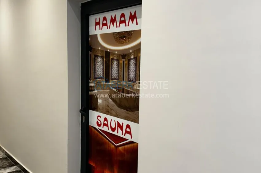One bedroom apartment with separate kitchen and side sea view in Mersin, Tomyuk district 28