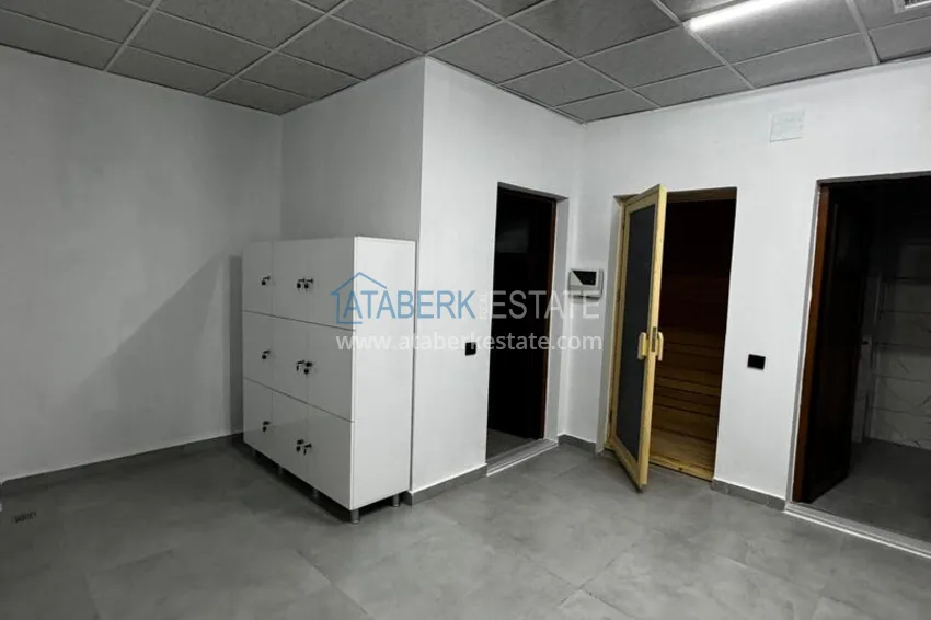 One bedroom apartment with separate kitchen and side sea view in Mersin, Tomyuk district 32