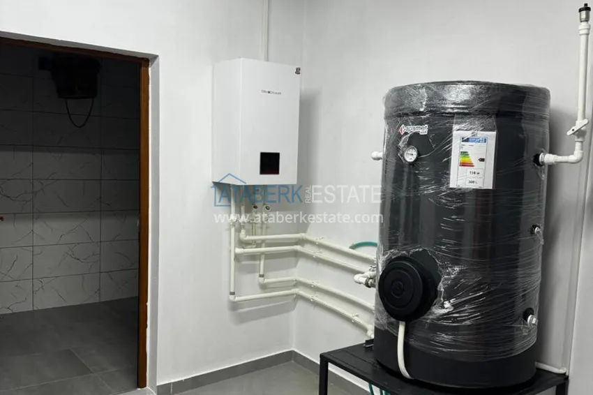One bedroom apartment with separate kitchen and side sea view in Mersin, Tomyuk district 34