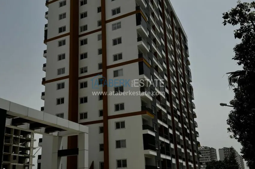 One bedroom apartment with separate kitchen and side sea view in Mersin, Tomyuk district 3