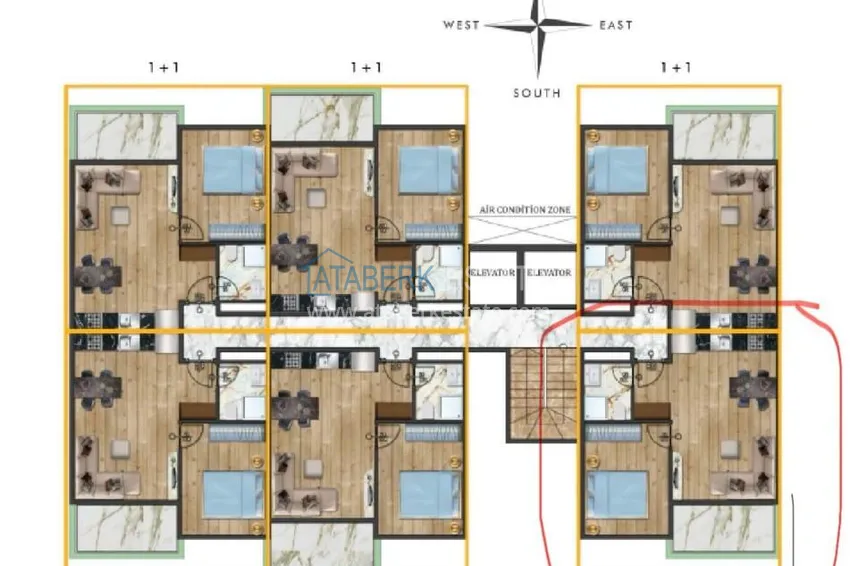 Buy cheap Furnished 1+1 apartment in a new comfort-class complex, Kargicak district — Alanya 1 