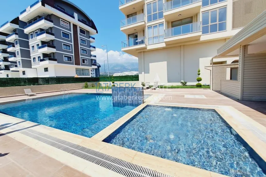 Furnished 1+1 apartment in a new comfort-class complex, Kargicak district — Alanya 2 