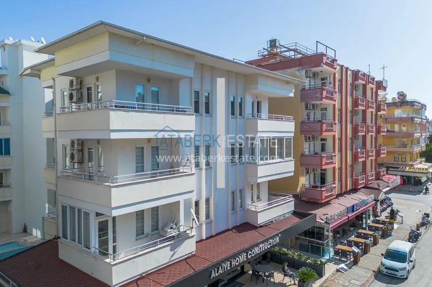 Turnkey one-bedroom apartment with a glazed balcony near Cleopatra Beach - Alanya Center 9 