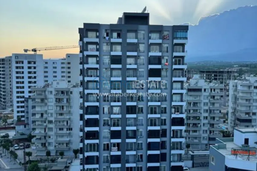 Двухкомнатный пентхаус с частичным видом на море в Мерсине, Тедже 4