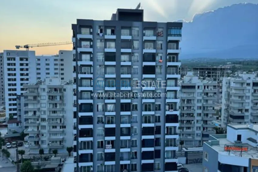 Двухкомнатный пентхаус с частичным видом на море в Мерсине, Тедже 5