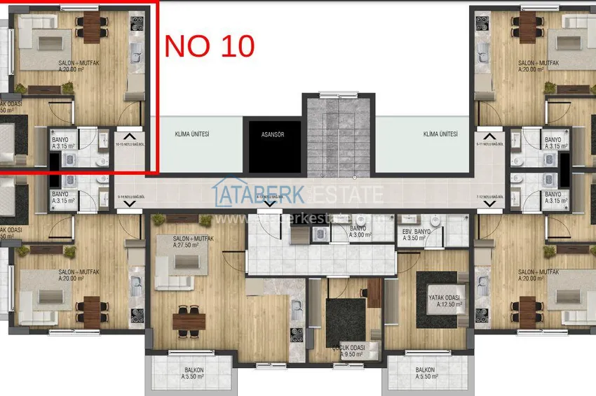 Buy cheap Investor apartment in Gazipasa in a complex under construction 1