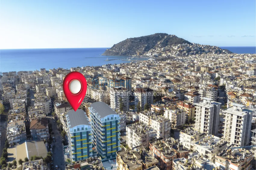 Furnished 2+1 apartment in a complex with infrastructure - Alanya Center 1 