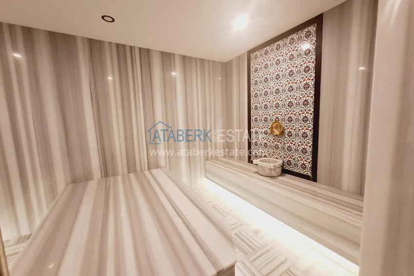 Two-bedroom apartment with new furniture with sea and mountain views - Alanya center, Cleopatra beach area 12
