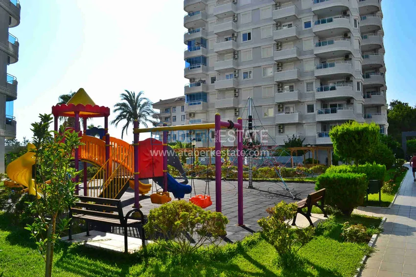 3+1 linear apartment with furniture, sea and mountain views on the beachfront - Tosmur, Alanya 13 