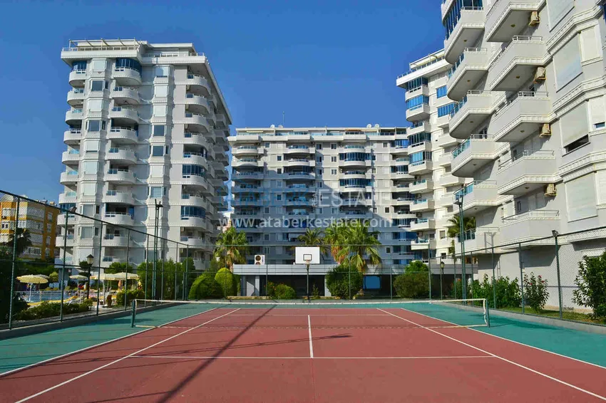 3+1 linear apartment with furniture, sea and mountain views on the beachfront - Tosmur, Alanya 14 