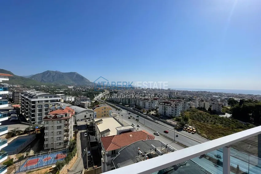 Purchase Luxury duplex with furniture, swimming pool and panoramic views in Cikcilli, Alanya 17