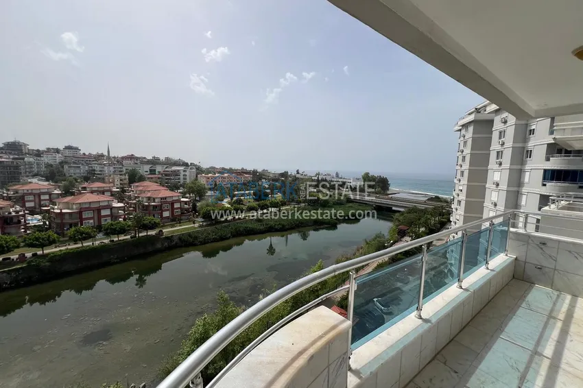 Purchase 3+1 linear apartment with furniture, sea and mountain views on the beachfront - Tosmur, Alanya 20 