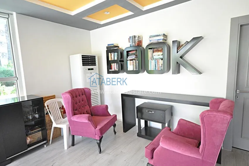 3+1 linear apartment with furniture, sea and mountain views on the beachfront - Tosmur, Alanya 23 