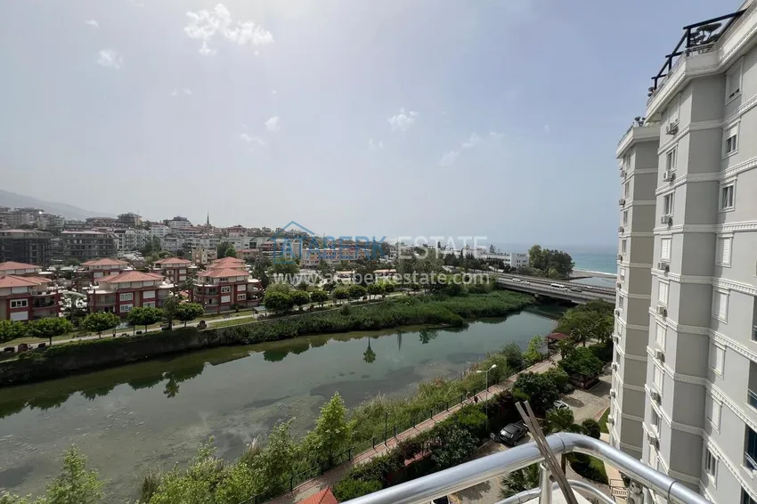 Purchase 3+1 linear apartment with furniture, sea and mountain views on the beachfront - Tosmur, Alanya 24 