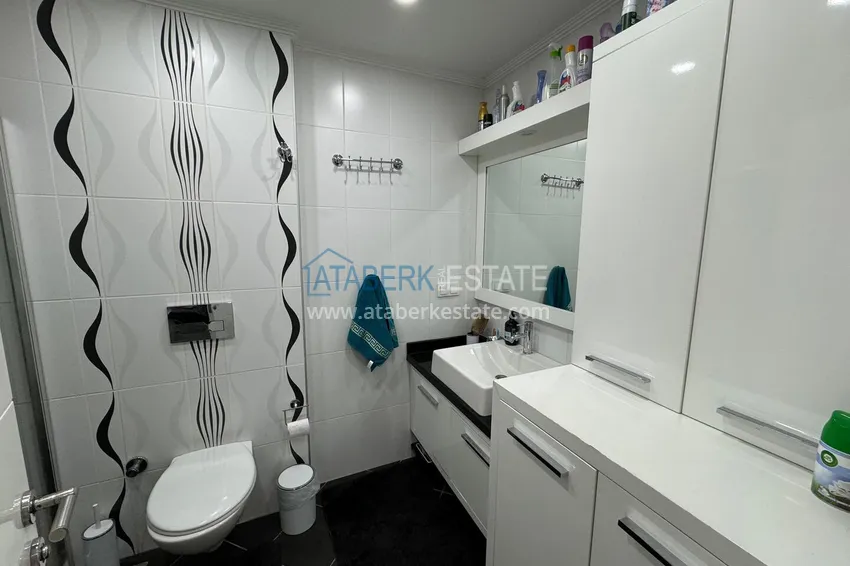Purchase 4+1 penthouse duplex with furniture and a glazed balcony, Oba district — Alanya 33 
