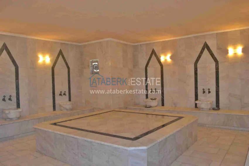 3+1 linear apartment with furniture, sea and mountain views on the beachfront - Tosmur, Alanya 27 