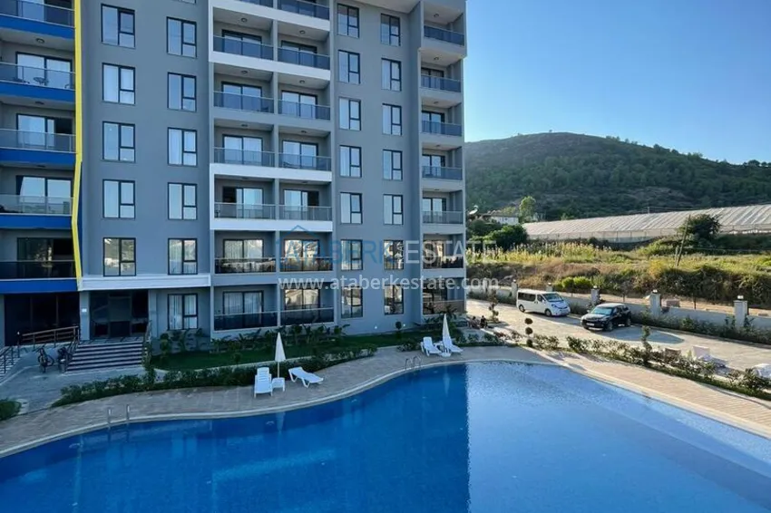 Furnished 1+1 apartment in a new modern complex in Gazipasa 1