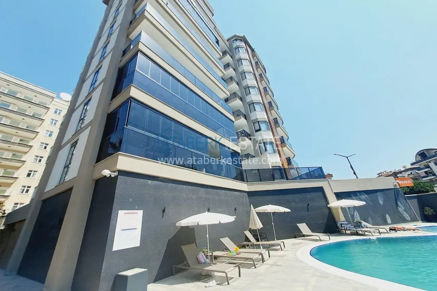 Two-bedroom apartment with new furniture with sea and mountain views - Alanya center, Cleopatra beach area 3
