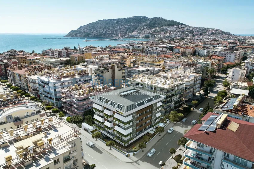 Apartment in the center of Alanya in a complex at the final stage of construction 1 