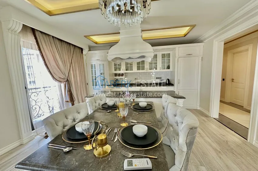 Luxury duplex with furniture, swimming pool and panoramic views in Cikcilli, Alanya 7