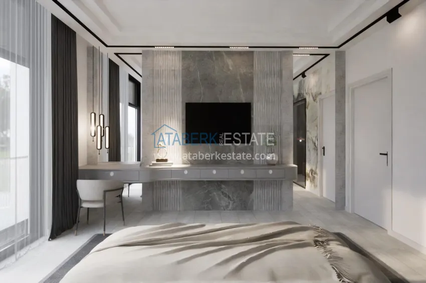 Purchase Modern villas in the mountainous region of Antalya — Dosemealti, under construction 1