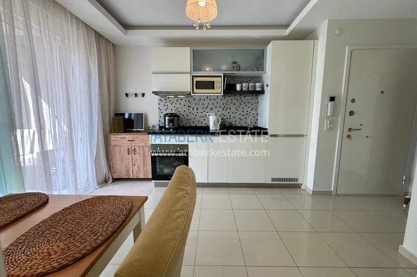Kupuj Apartament 1+1 zaledwie 350 metrów od Morza Śródziemnego, dzielnica Oba — Alanya 1 