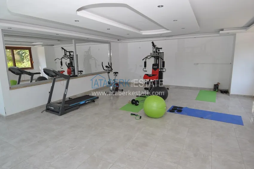 Duplex apartment with furniture, separate kitchen and mountain view — Kestel district, Alanya 10