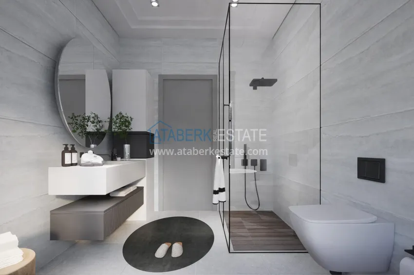 Purchase Modern villas in the mountainous region of Antalya — Dosemealti, under construction 11