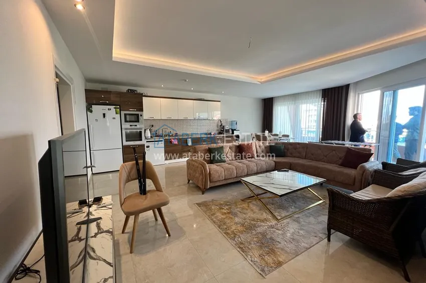 Purchase Apartment 3+1 with furniture and open mountain views. Mahmutlar District, Alanya 2