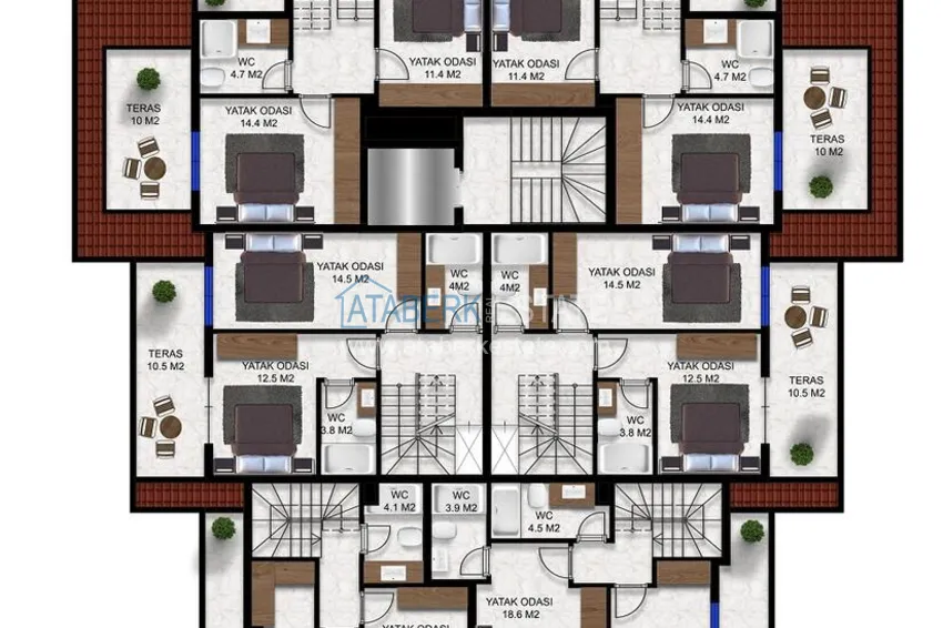 Buy cheap Apartments from a developer in Alanya - a complex with a hotel concept in the Oba area 4