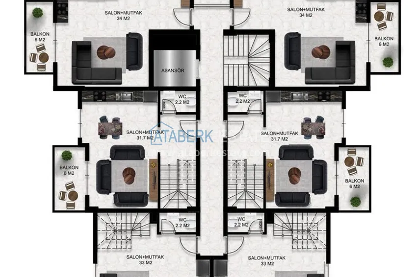 Buy cheap Apartments from a developer in Alanya - a complex with a hotel concept in the Oba area 3