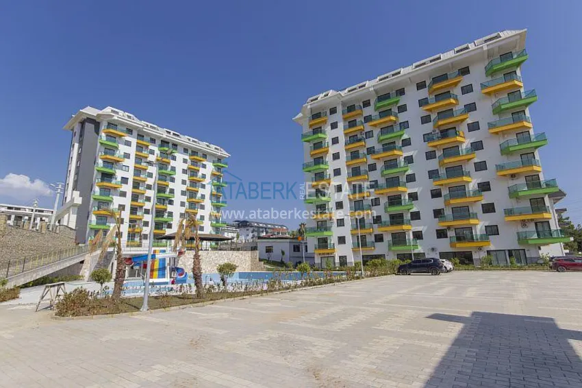 2+1 apartment with furniture and partial sea view, Avsallar district — Alanya 1