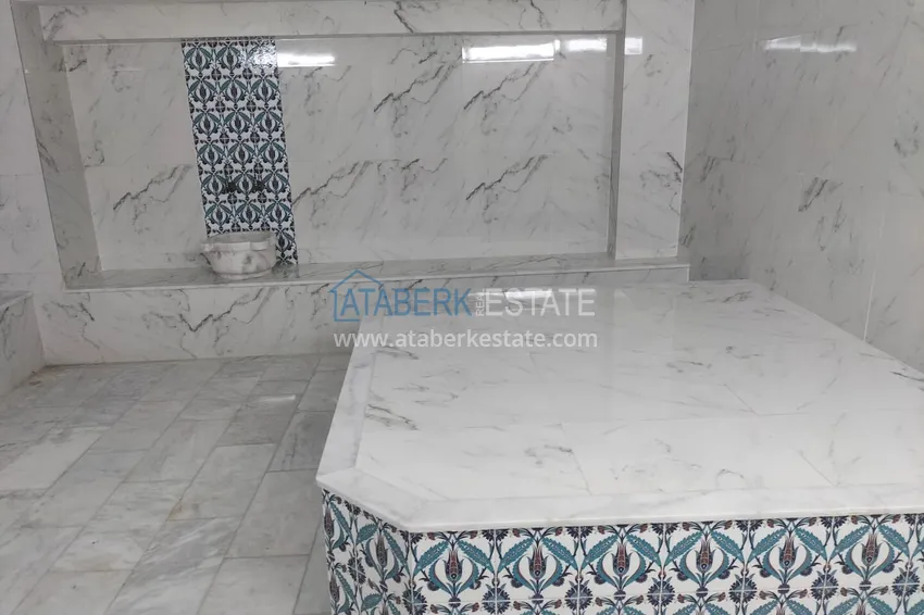 1+1 apartment with furniture and a glazed balcony in the center of Alanya — Cleopatra beach area 20 