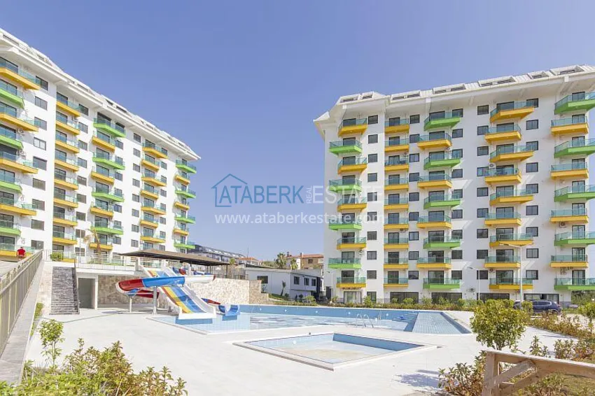 2+1 apartment with furniture and partial sea view, Avsallar district — Alanya 10