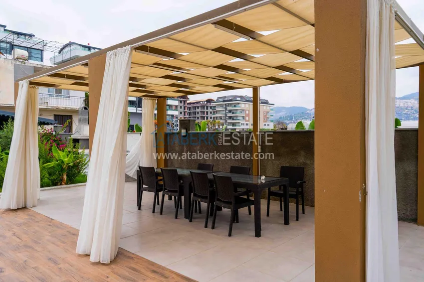 Umeblowany apartament 1+1 z widokiem na morze, dzielnica Kargicak — Alanya 10 