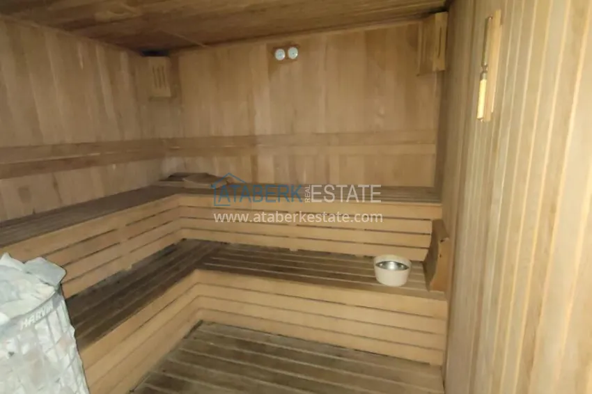 Apartament z jedną sypialnią z przeszklonym balkonem i widokiem na morze, pierwsza linia brzegowa - dzielnica Kestel, Alanya 12