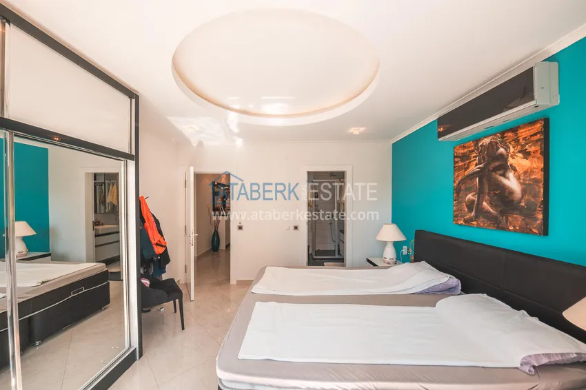 Kupuj Nieruchomość na zezwolenie na pobyt! Apartament 3+1 w prestiżowym kompleksie mieszkalnym w centrum regionu europejskiego — Oba, Alanya 13