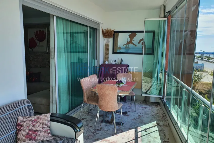 Kupuj Apartament z jedną sypialnią z przeszklonym balkonem i widokiem na morze, pierwsza linia brzegowa - dzielnica Kestel, Alanya 12