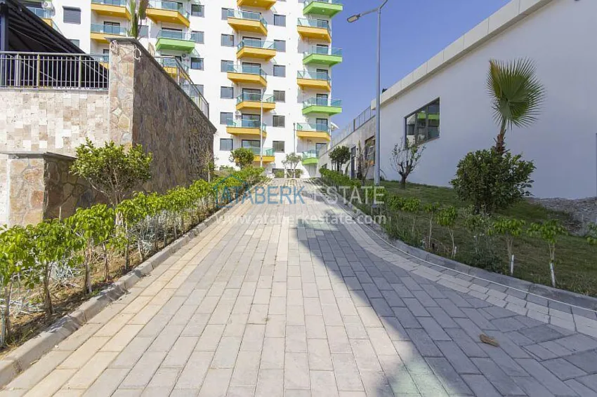 2+1 apartment with furniture and partial sea view, Avsallar district — Alanya 12