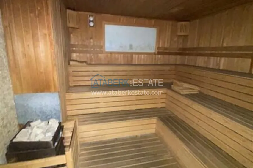 1+1 umeblowany apartament z widokiem na góry, centrum Alanya Plaża Kleopatra 14