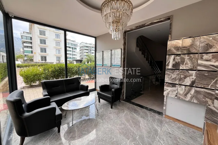 Umeblowany apartament 1+1 z widokiem na morze, dzielnica Kargicak — Alanya 13 