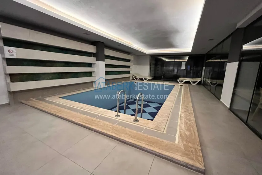 Furnished 1+1 apartment with sea view, Kargicak district — Alanya 14 