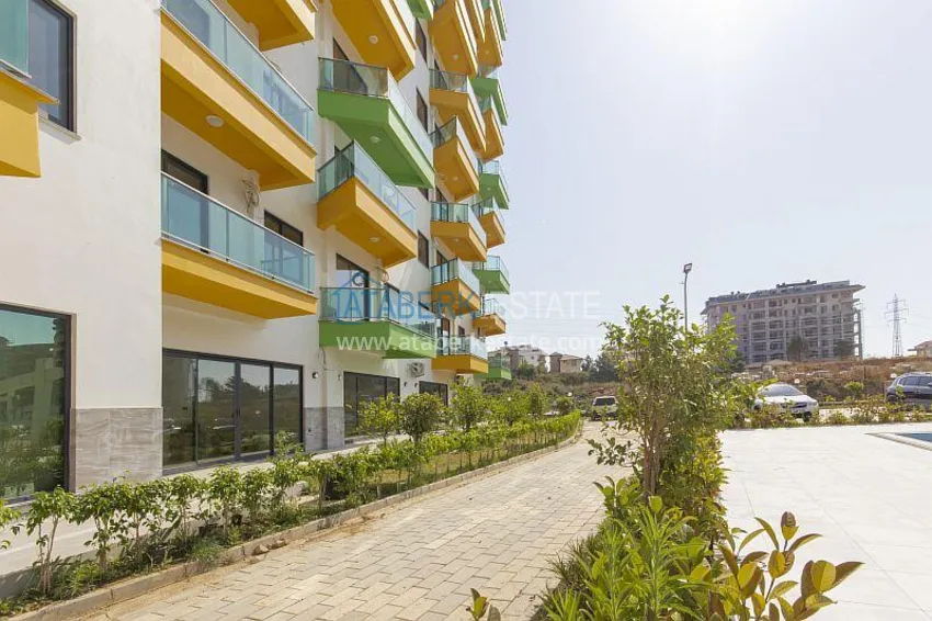 2+1 apartment with furniture and partial sea view, Avsallar district — Alanya 15