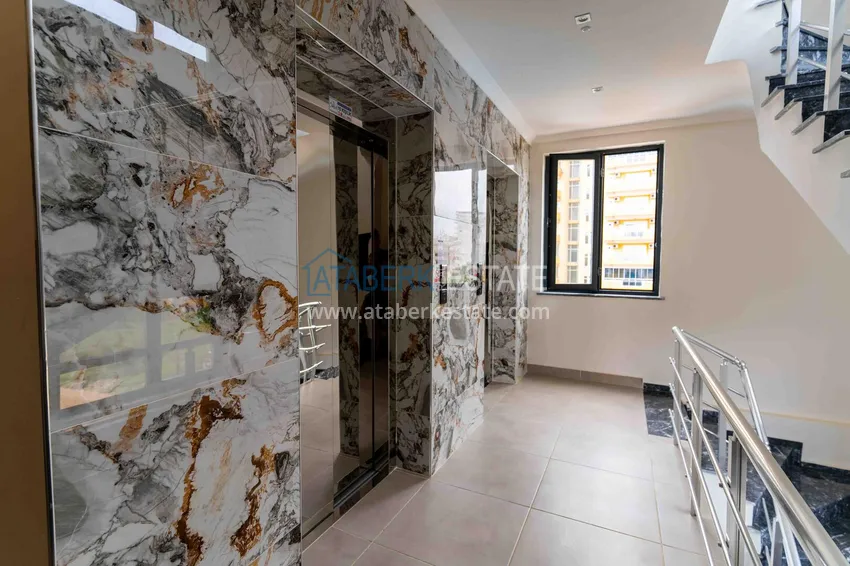 Furnished 1+1 apartment with sea view, Kargicak district — Alanya 16 
