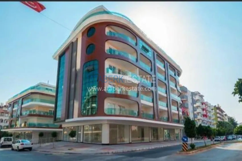 1+1 umeblowany apartament z widokiem na góry, centrum Alanya Plaża Kleopatra 2
