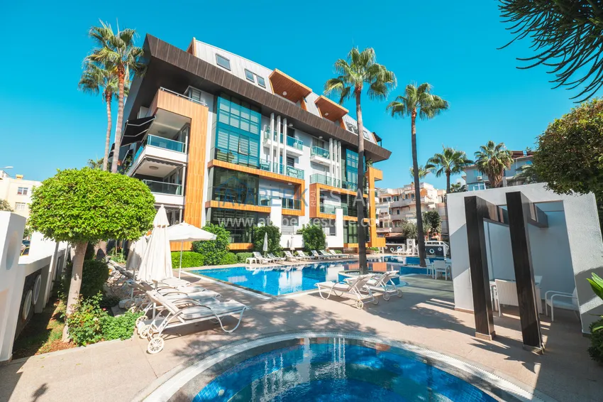 Nieruchomość na zezwolenie na pobyt! Apartament 3+1 w prestiżowym kompleksie mieszkalnym w centrum regionu europejskiego — Oba, Alanya 1