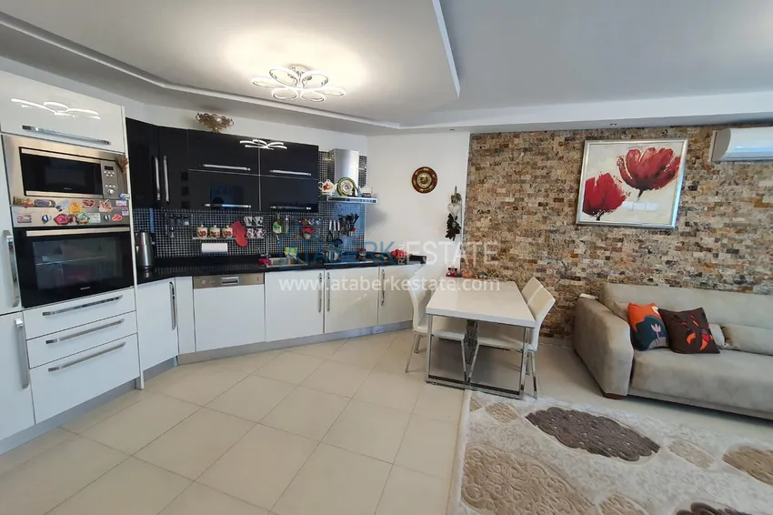 Kupuj Apartament z jedną sypialnią z przeszklonym balkonem i widokiem na morze, pierwsza linia brzegowa - dzielnica Kestel, Alanya 2